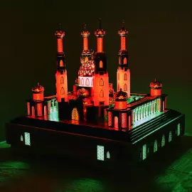 Tabletop mosque-repository for the Quran "Al-Malikiti Masjid" (Malachite Mosque)